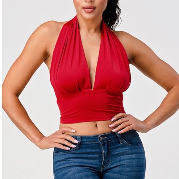 Red halter top ❤️ - Picture 2 of 4